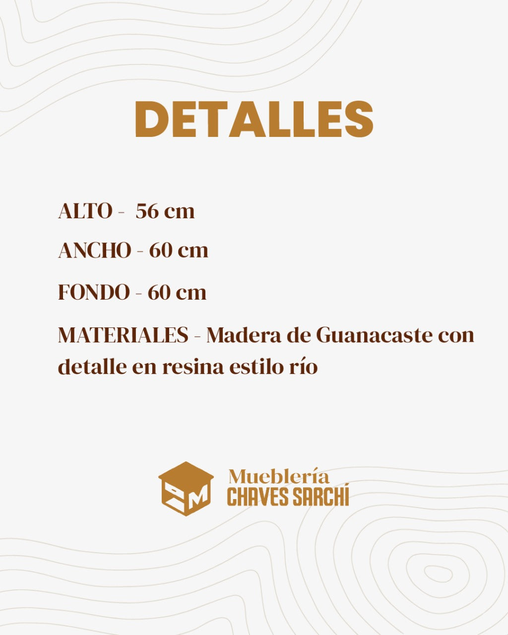 Mesa de Madera con Resina Epóxica