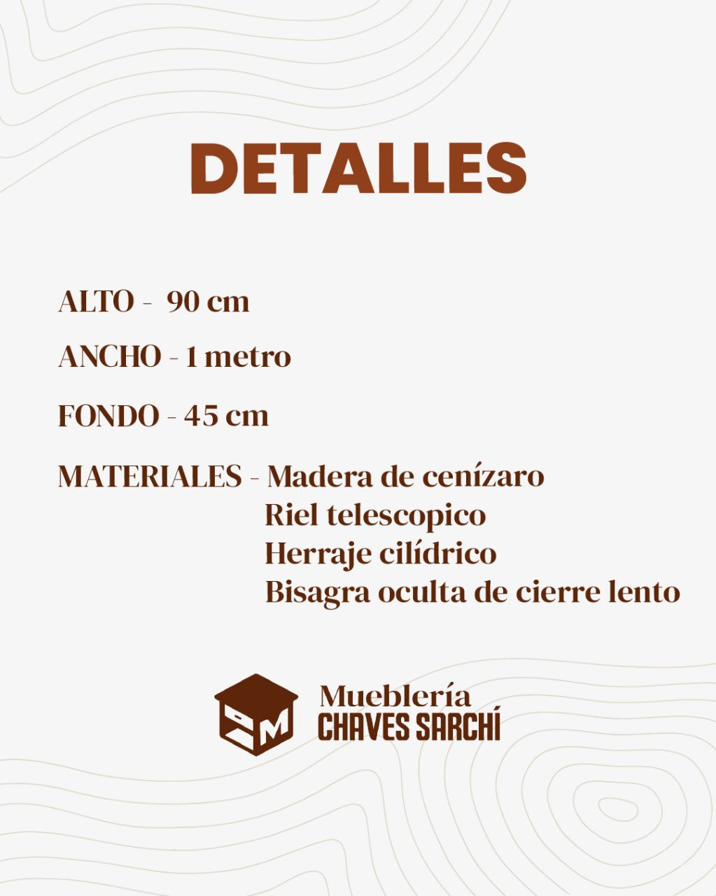 Mueble Auxiliar de Madera Multiusos