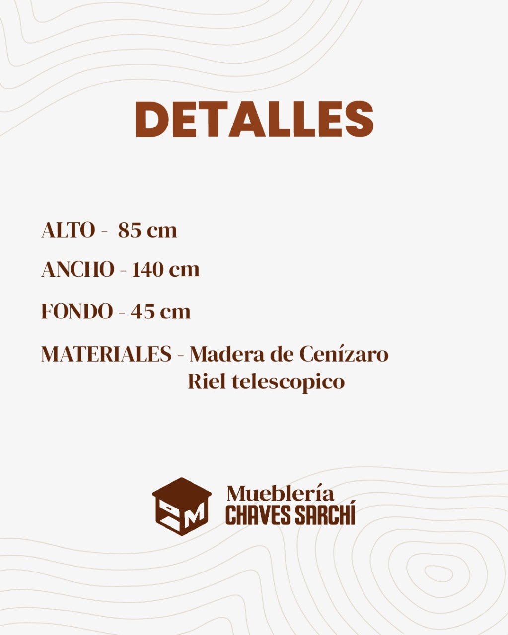 Cómoda Tocador para Juego de Cuarto