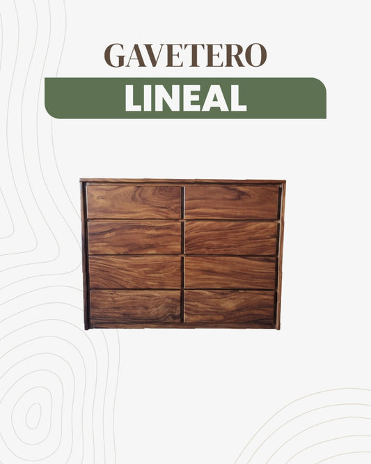 Gavetero Lineal de Madera Cenízaro