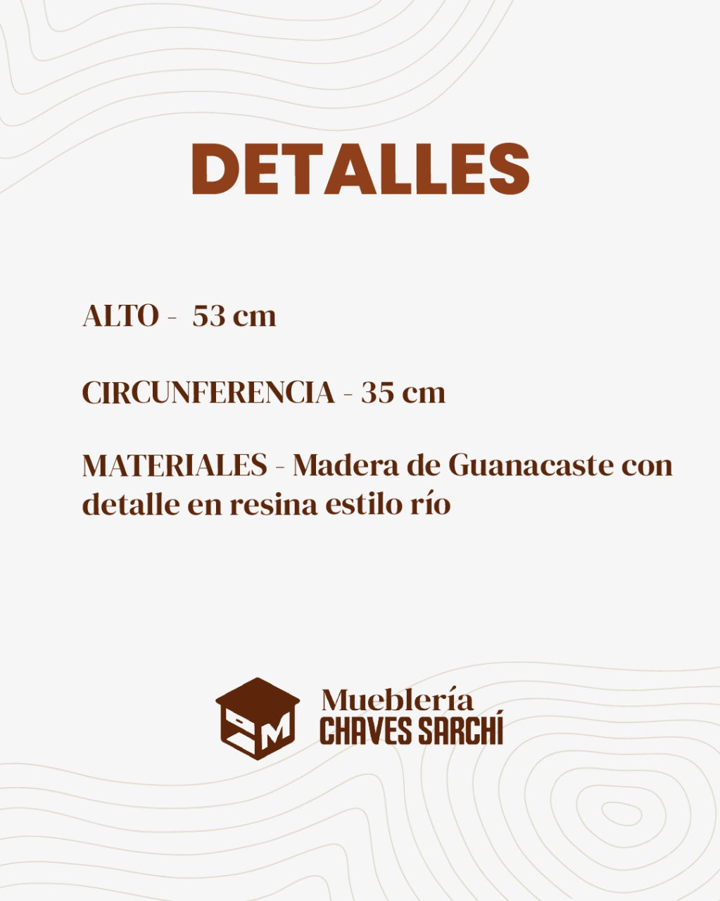 Mesa de Centro Artística con Resina