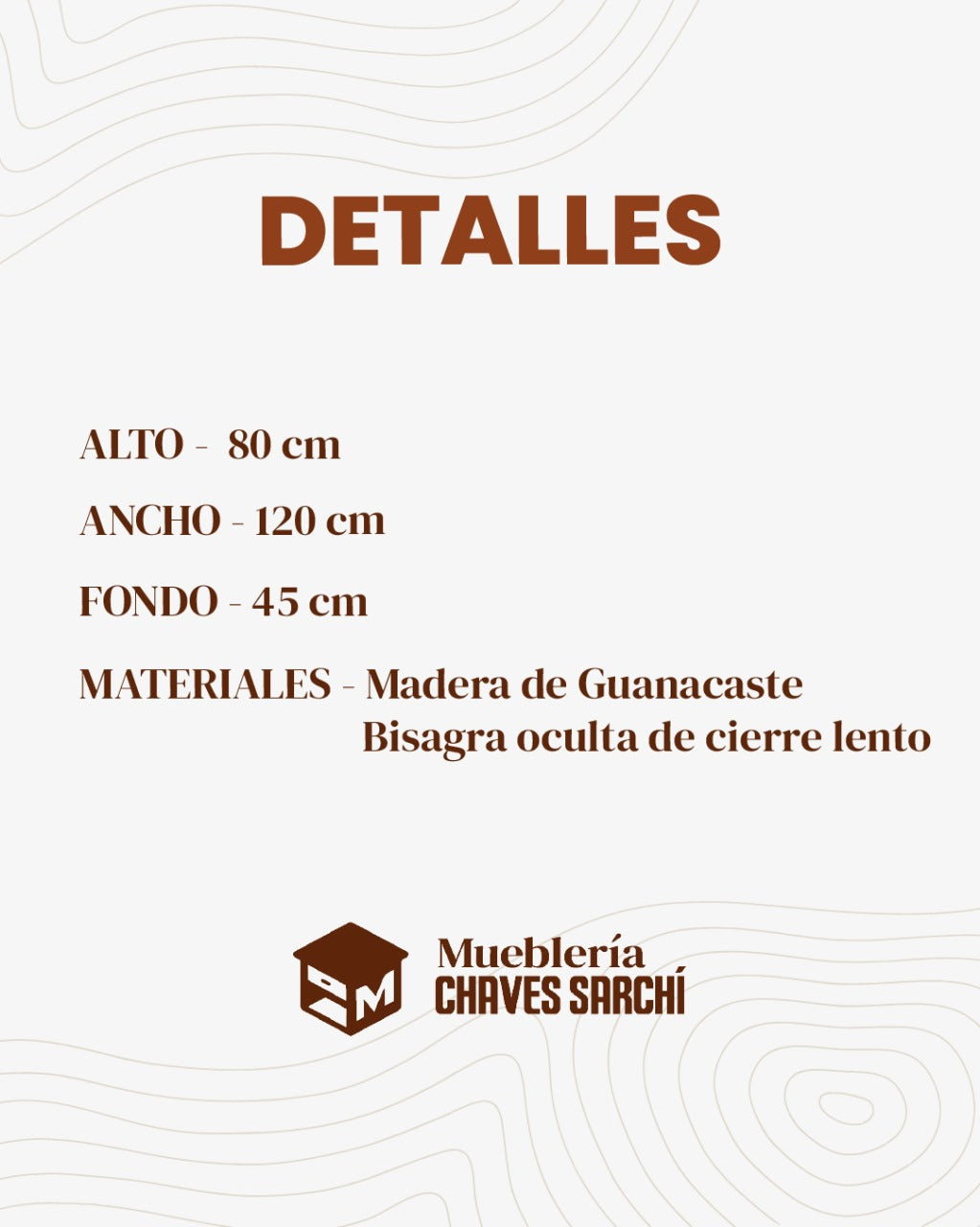 Mueble para TV de Madera Sólida