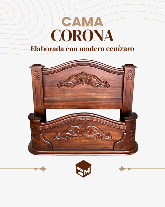Cama Corona de Madera