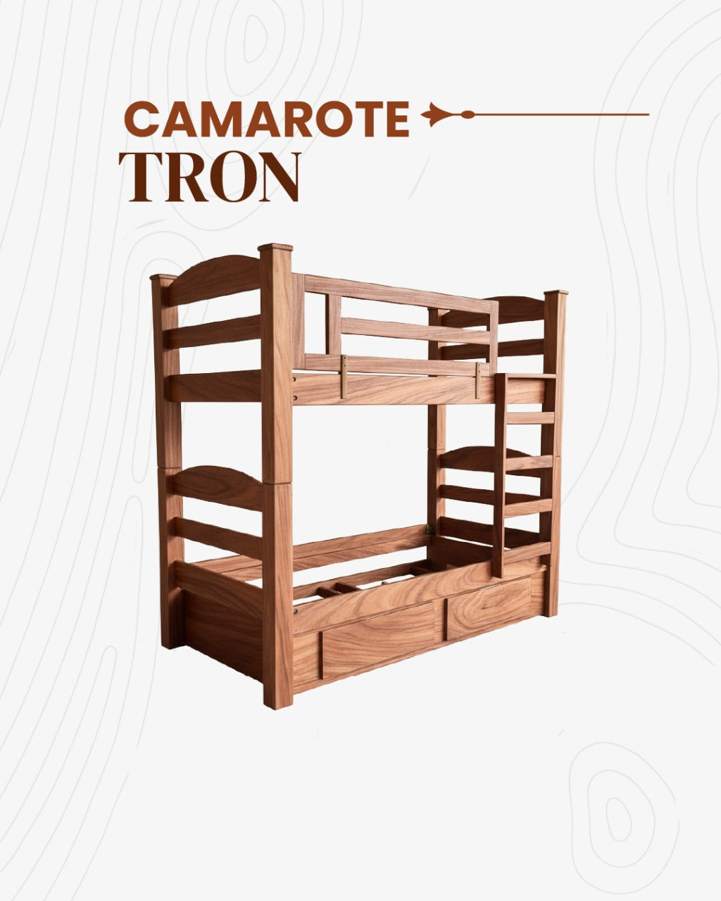 Camarote Tron Artesanal con Gavetas