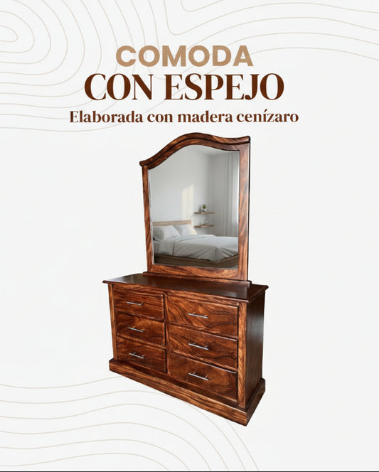 Cómoda de Dormitorio con Espejo