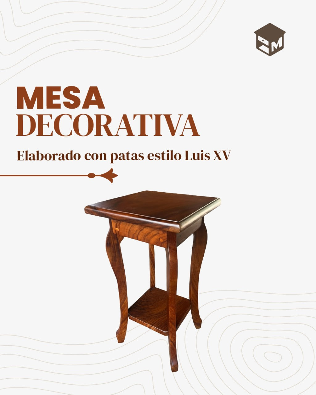 Mesa Auxiliar Estilo Luis XV