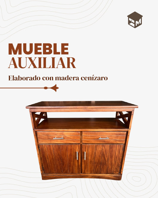 Mueble Auxiliar de Madera Multiusos